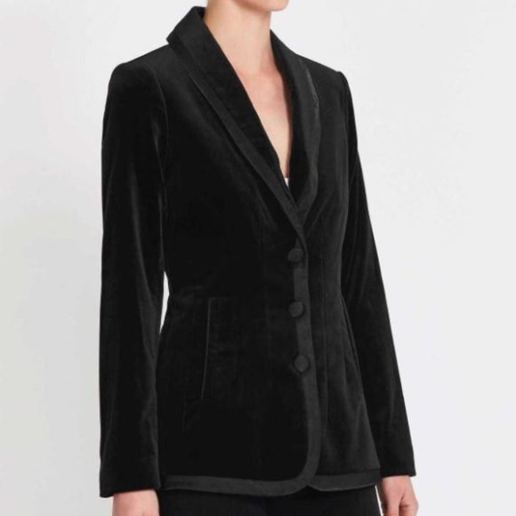 FRAME Fitted Velvet Jacket NWT - Picture 3 of 4